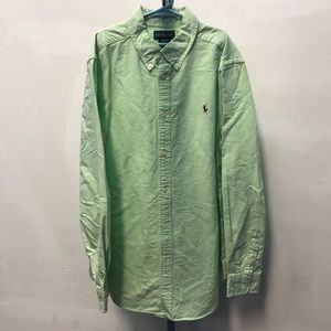 POLO Ralph Lauren Green Cotton Shirt - Size 18